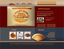 Tablet Screenshot of goldenhousechinesefood.com